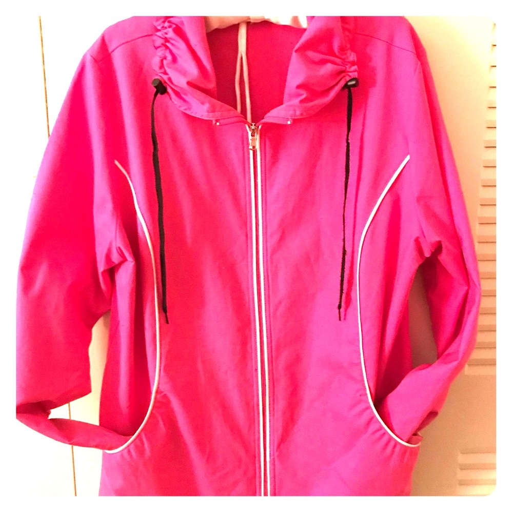 Woman’s pink spring jacket. Size XL